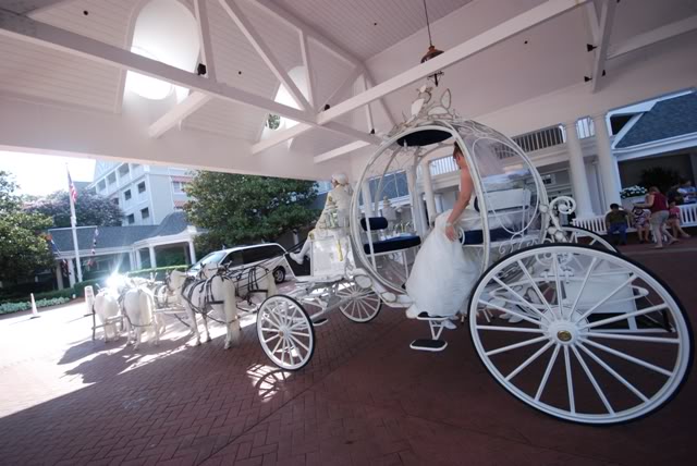 Our Walt Disney Fairytale Wedding (Series): Wedding Day….All Aboard (The Cinderella Carriage)