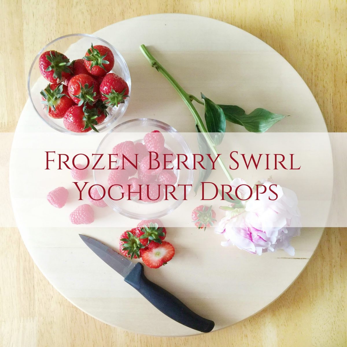 Frozen Berry Swirl Yoghurt Drops for Babies