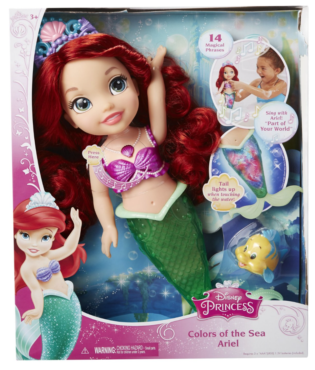 ariel bath doll light up tail