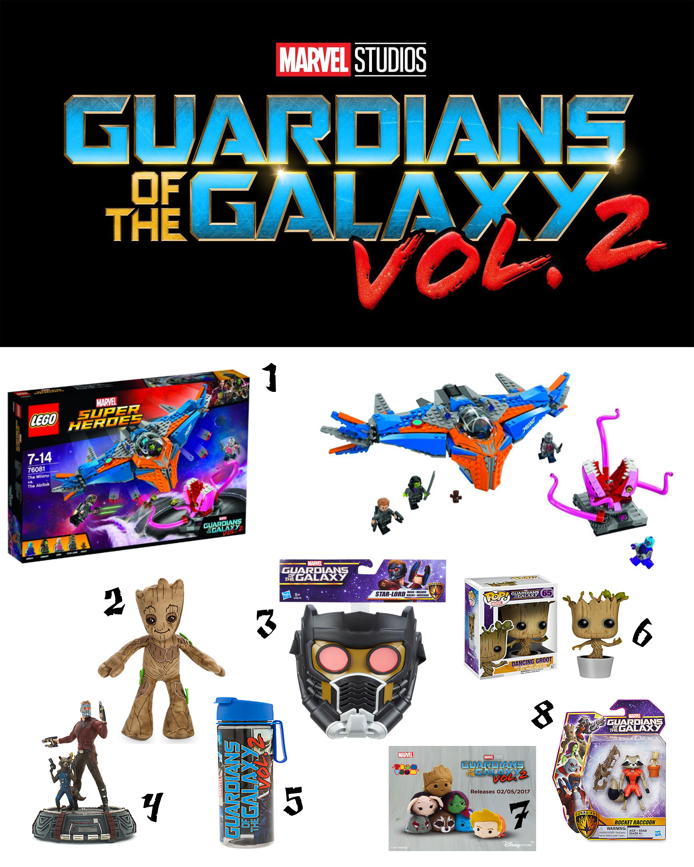 GUARDIANS OF THE GALAXY VOL. 2.: FAVOURITE MOVIE MERCHANDISE