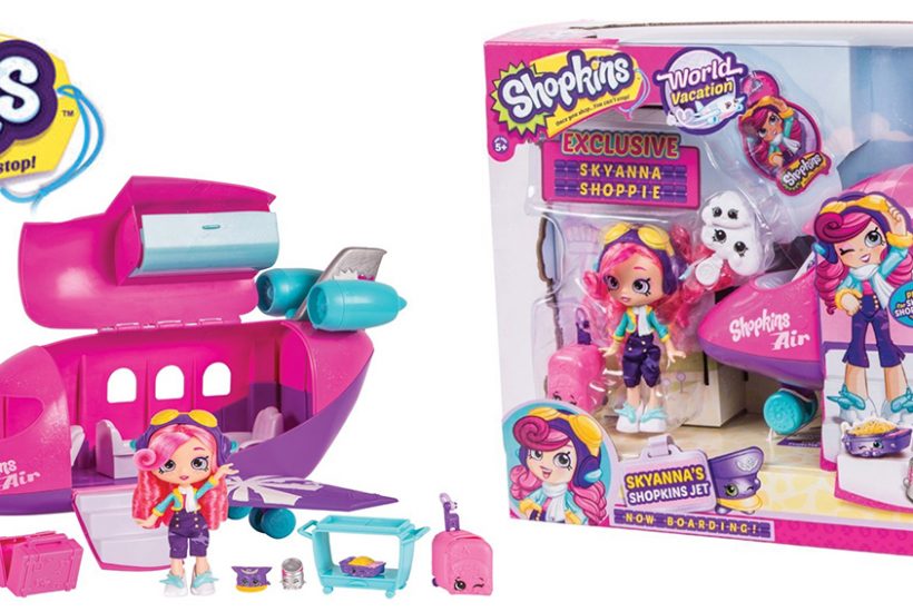 shopkins shoppies skyanna's jet playset