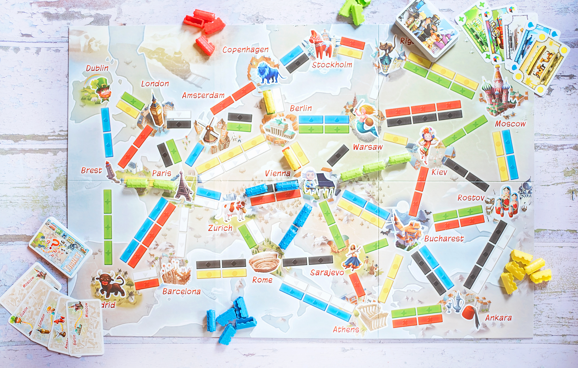 Ticket to Ride First Journey Strategy Board Game for ages 6 and up