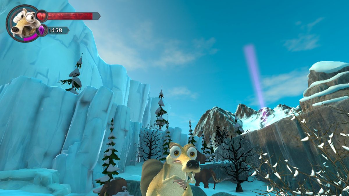 WHAT'S GOING ON? SCRAT REACHES THE ICE AGE IN SCRAT'S NUTTY ADVENTURE GAMEPLAY