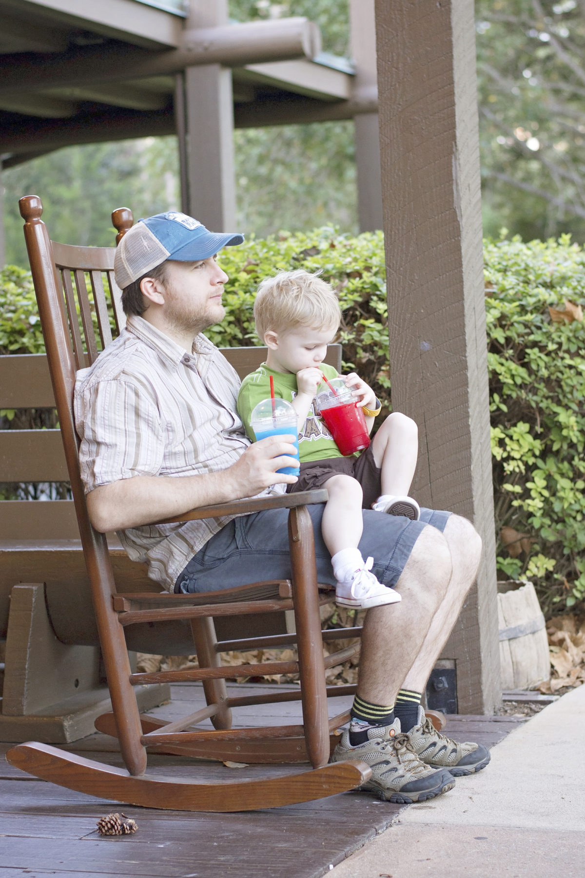 sipping slushies at fort wilderness campground