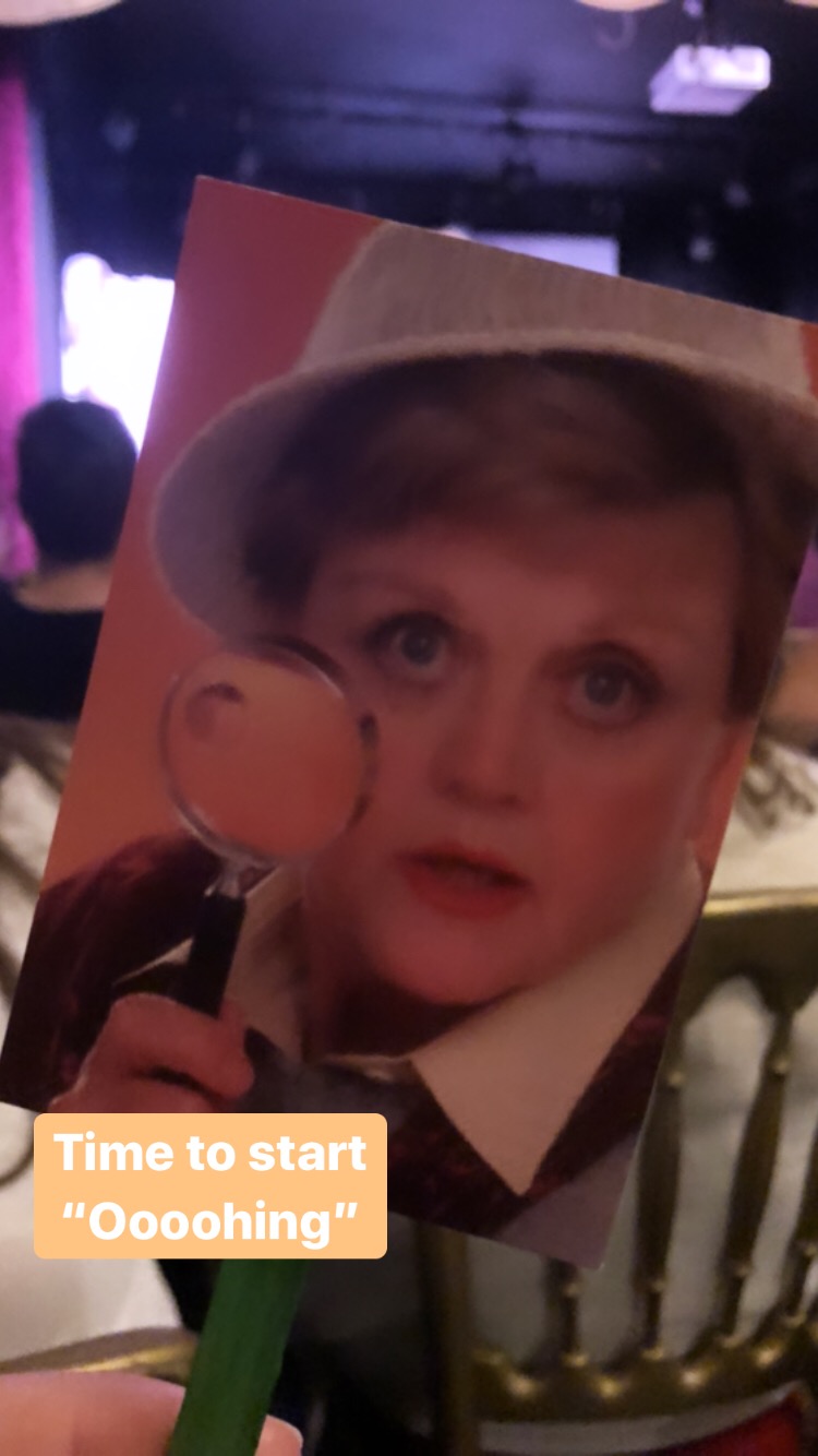 Dame Angela Lansbury as Jessica Fletcher in Murder She Wrote at Solve-Along-A-Murder-She-Wrote