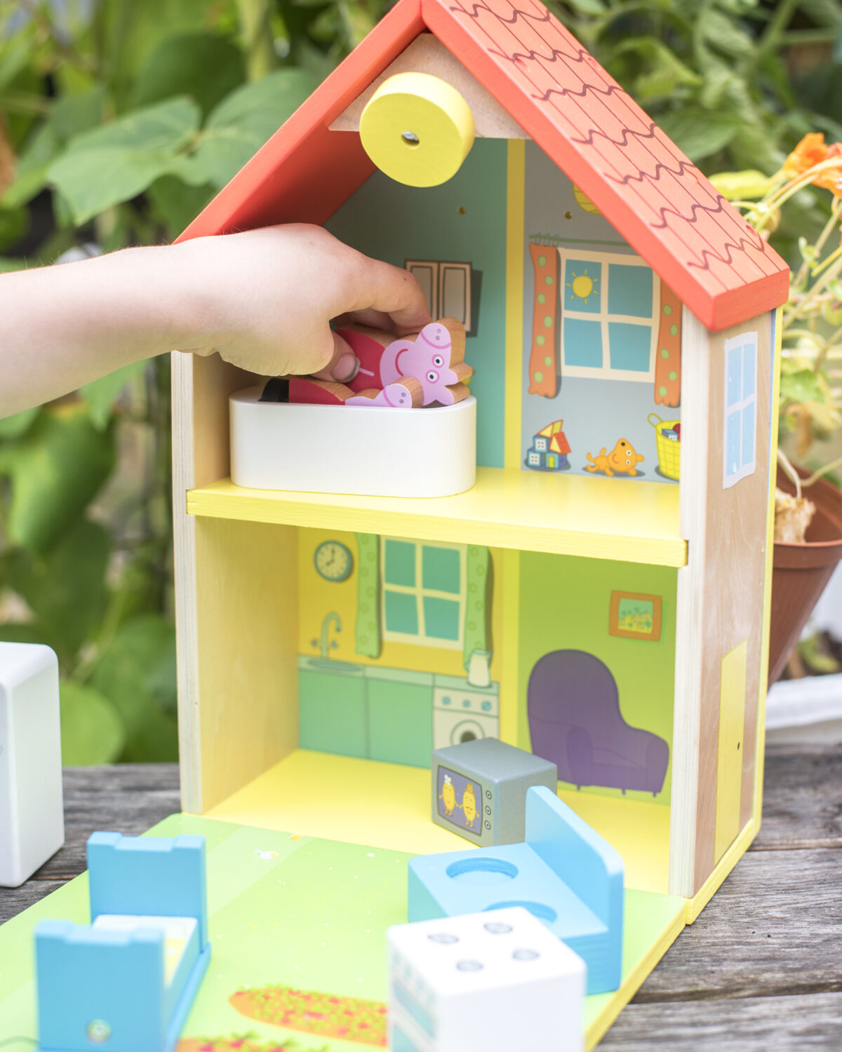 Inside of Peppa Pig Wooden House