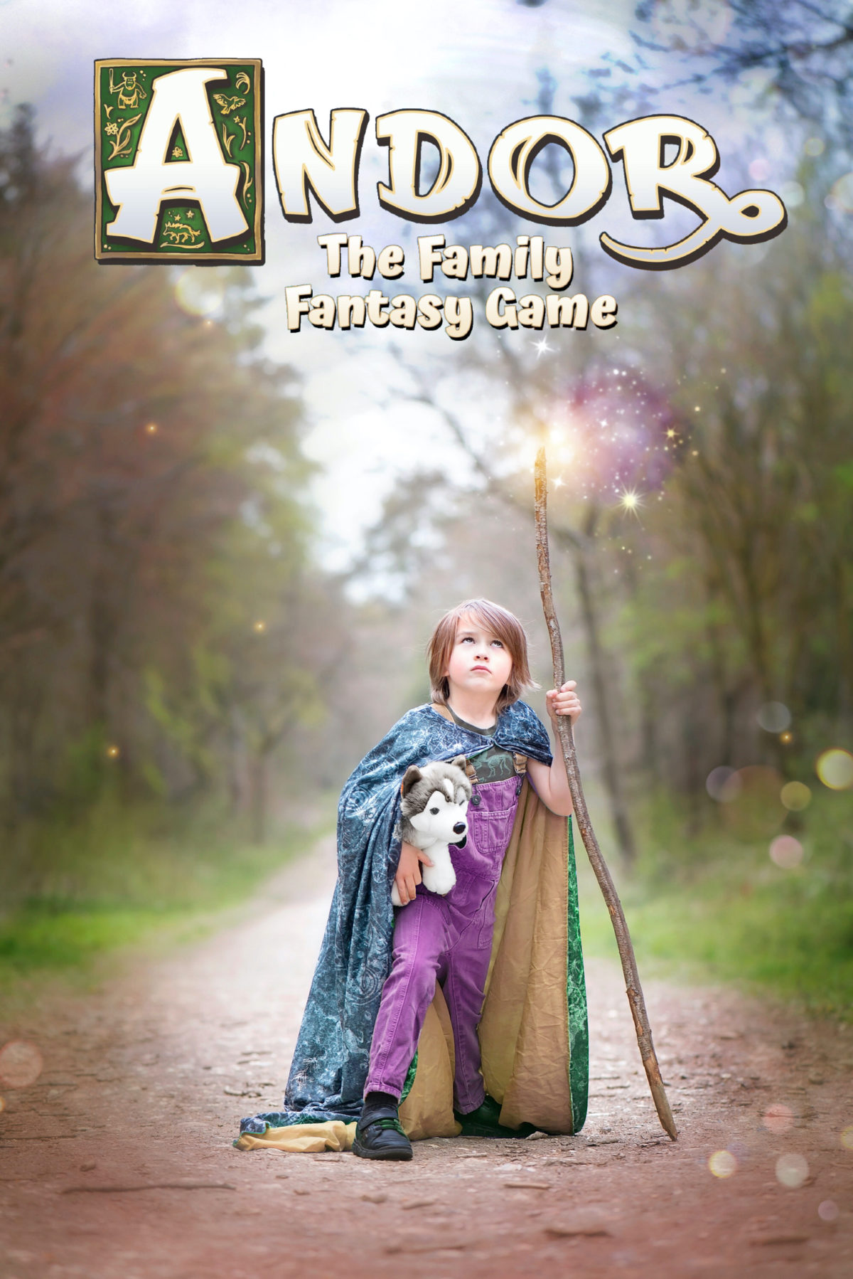 Image shows a small boy dressed as a wizard from the Andor: A Family Fantasy Game from Kosmos Games. Image by Keep Up With The Jones Family.